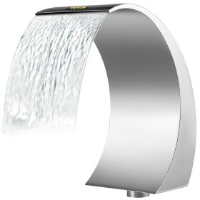 VEVOR Stainless Steel Pool Waterfall Fountain Sheer Descent Spillway Outdoor Water Feature