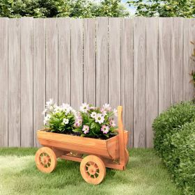 Decorative Wagon Natural Wood Solid fir wood Medium Portable