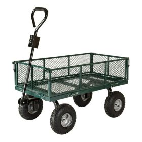 700 LB Towable Mesh Garden Utility Cart 38 x 20 Inch