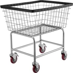 VEVOR Wire Laundry Cart 2.5 Bushel Rolling Commercial Laundry Basket