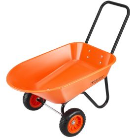 VEVOR 5 Cu Ft Wheelbarrow Cart 397 lb Capacity 2 Wheel Garden Dump Cart