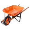 VEVOR Wheelbarrow Cart 5 Cu Ft 330 lbs One Wheel Garden Dump Cart 16-inch Wheels