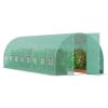 VEVOR 27.4x9.5x7.4 FT Walk In Tunnel Greenhouse Hoop House Galvanized Steel Frame