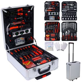 899 Piece Home Repair Tool Set with Rolling Toolbox Case