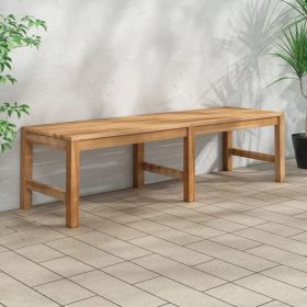 59.1 Inch Solid Teak Wood Garden Patio Bench