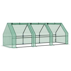 9 x 3 x 3 FT Portable Mini Greenhouse with PE Cover