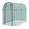 Galvanized Steel Crop Cage Plant Protection Tent with Zippered Door 4x8 ft