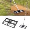 VEVOR Lawn Leveling Rake Stainless Steel Roller Adjustable Handle Heavy Duty Yard Tool