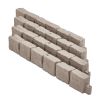 VEVOR Faux Stone Landscape Edging 46.8" x 3.9" – Flexible Realistic Brick-Style Garden Border with Anchoring Spikes for Lawn & Yard