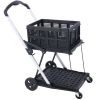 2 Tier Collapsible Utility Cart with Folding Baskets