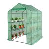Walk-in Small Greenhouse Thickened PE Cover & Heavy Duty Powder-Coated Steel