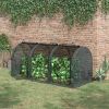 9' x 4' Crop Cage, Plant Protection Tent with Three Zippered Doors