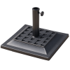 20 lb Resin Patio Umbrella Base Square Parasol Stand