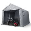 VEVOR 10x10 FT Outdoor Storage Shed Portable Storage Tent Roll Up Door