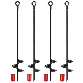 4-pack heavy-duty ground auger drill bits for digging soil holes