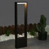 Inowel modern black LED pathway lights for outdoor landscape lighting, suitable for yard, walkway, patio, and driveway.