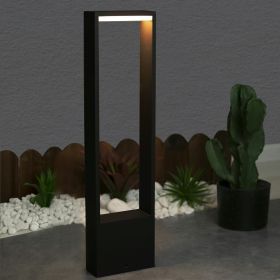 Inowel modern black LED pathway lights for outdoor landscape lighting, suitable for yard, walkway, patio, and driveway.