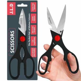 Heavy Duty Multi Purpose Kitchen Scissors with Nutcracker and Bottle Opener