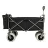 Beach Wagon Cart with Big Wheels 500 LB Capacity and Folding Design