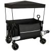 Collapsible Foldable Wagon with Canopy 480LB Heavy Duty Capacity