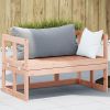 Garden Sofa Bench Natural wood Solid Douglas wood Extendable