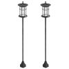 72 Inch Solar Post Lights 2 Pack Waterproof LED Garden Pathway Lights