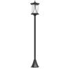 50" Solar Post Light, Cool White LED Outdoor Lamp, Waterproof IP44