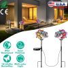 2 in 1 Outdoor Solar Light Butterfly Landscape Light Yard Stake Decor Lamp Stake Light w/ Butterfly