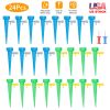 24 Pack Plant Watering Spikes Self Watering Devices with Slow Release Control Valves