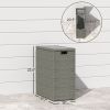 17 Gallon Wicker Outdoor Storage Box for Patio Cushions