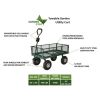 700 LB Towable Mesh Garden Utility Cart 38 x 20 Inch