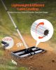 VEVOR Lawn Leveling Rake Stainless Steel Roller Adjustable Handle Heavy Duty Yard Tool
