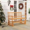 2 Person Acacia Wood Outdoor Glider Bench