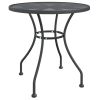 Garden Table Anthracite Expanded Metal Mesh Medium Durable