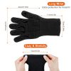 1472°F Heat Resistant BBQ Grill Gloves with Anti Slip Grip