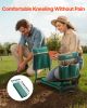 VEVOR Garden Kneeler and Seat, 6 in Wide Kneeling Pad, Heavy Duty Garden Kneeling Stool, Folding Garden Seat with 2 Tool Bags
