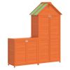 Garden Tool Shed Set Brown Solid pine wood, plywood