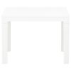 Garden Bench Set of 2 White Plastic Medium Lightweight