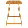 Garden Bar Table Solid Acacia Wood Outdoor Patio Bar Height Table