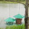 Outdoor Hanging Hummingbird Feeder Foldable Bird Feeder with Weather Protection