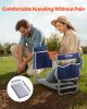 VEVOR Garden Kneeler and Seat, 11 in Wide Kneeling Pad, Heavy Duty Garden Kneeling Stool, Folding Garden Seat with 2 Tool Bags