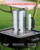 VEVOR Charcoal Chimney Starter Heavy Duty Steel BBQ Grill Starter 4 lb Capacity