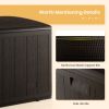 130 Gallon Outdoor Storage Deck Box with Lockable Lid