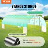 VEVOR 27.4x9.5x7.4 FT Walk In Tunnel Greenhouse Hoop House Galvanized Steel Frame