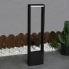 Inowel modern black LED pathway lights for outdoor landscape lighting, suitable for yard, walkway, patio, and driveway.