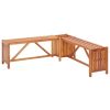 Brown Solid Acacia Wood Garden Bench 46.1 Inch Outdoor Patio Seating