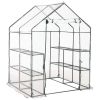 Greenhouse with 8 Shelves 4.7'x4.7'x6.4'