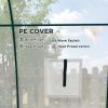 Walk-in Portable Small Greenhouse with UV-resistant PE Cover, 6.6' x 2.5' x 5.6' White
