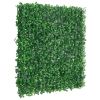 24 Pack Artificial Shrub Leaf Privacy Hedge Panels for Outdoor Decor