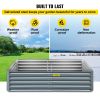 VEVOR Galvanized Raised Garden Bed, 80" x 40" x 19" Metal Planter Box